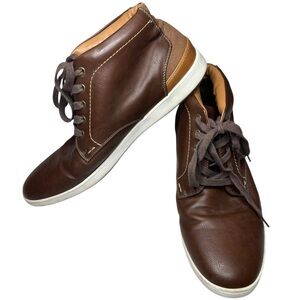 Steve Madden Mens Size 10 Frazier Brown High Top Ankle Boots Shoes Casual Work